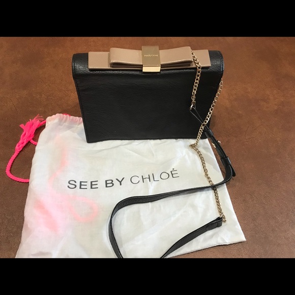 🏖️See by Chloe Crossbody Designer Two Tone Leather Bag - Picture 1 of 8